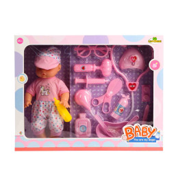 14 Inch Doll With Medical Accessories